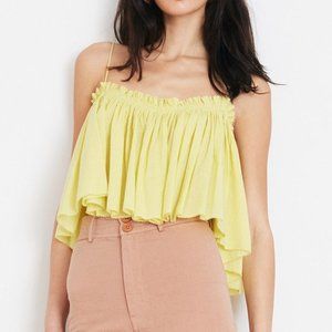 Apiece Apart - Sanna Cropped Camisole - Yellow